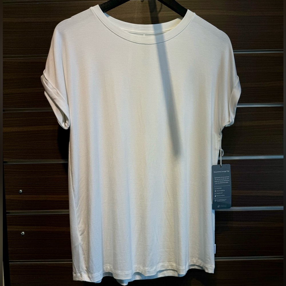 NWT Boody Downtime Lounge Top Natural White